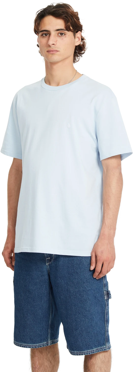 Volcom Stone Blanks camiseta manga corta hombre detail 2 | Carolina Blue