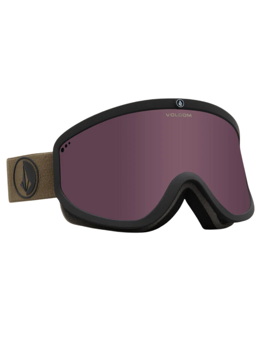 Volcom Footprints Blizzard Goggles - Preto Militar / Bronze Claro + Lente Extra