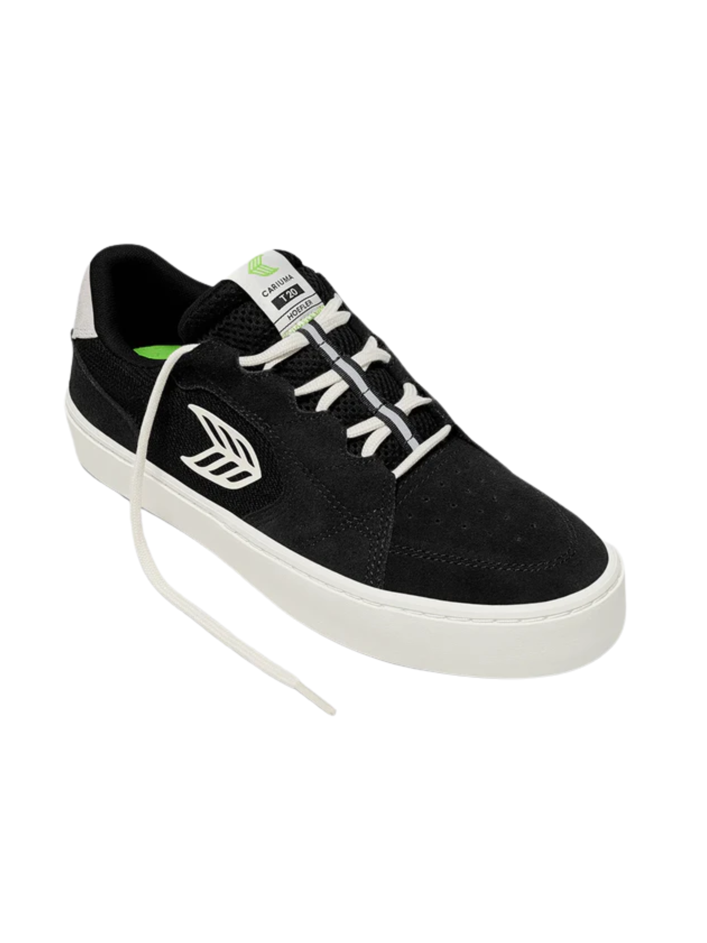 Zapatillas Cariuma T20 Pro - Black Suede Mesh Ivory