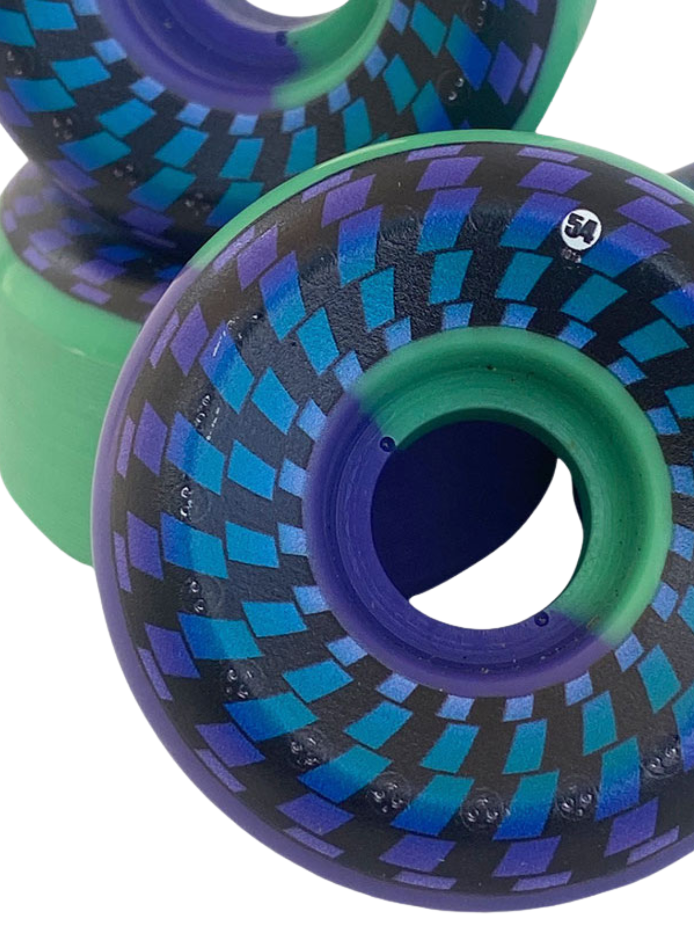 Todas as rodas de skate de dois tons de 54 mm One Squares
