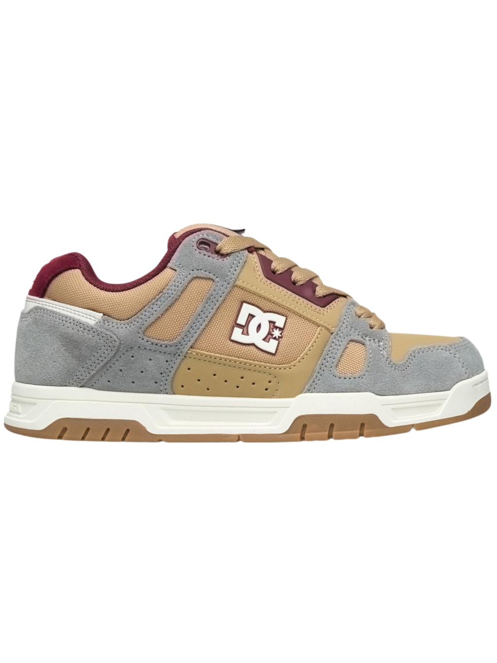 Chaussures DC Stag | Tan/Grey/Dark Red