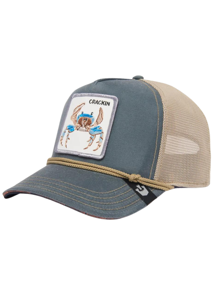 Casquette Goorin Bros Wuz Crackin (Crabe) - Ardoise / Beige