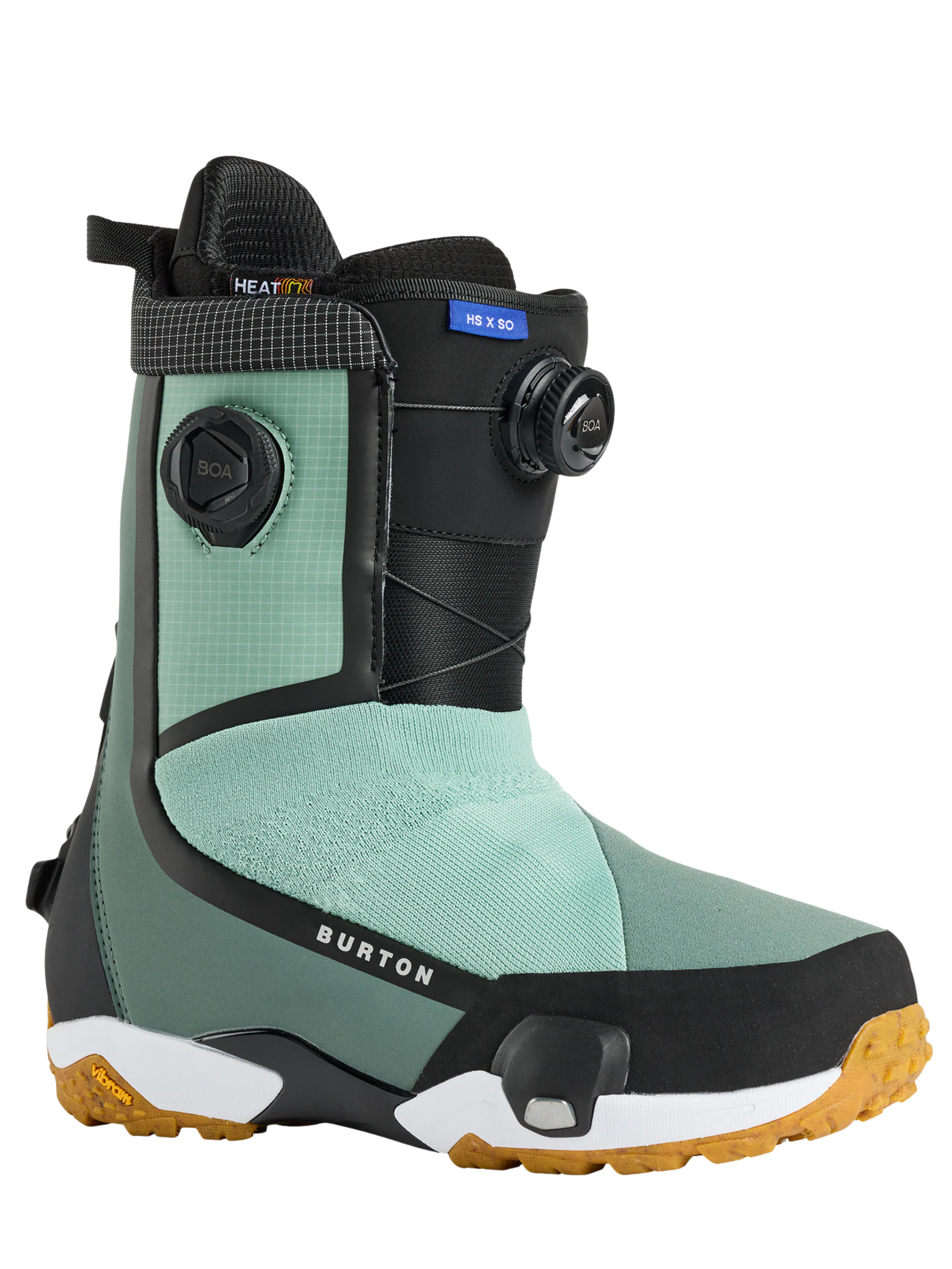 burton green black snowboard Burton Highshot X Step On Sage Green – firm response & full control