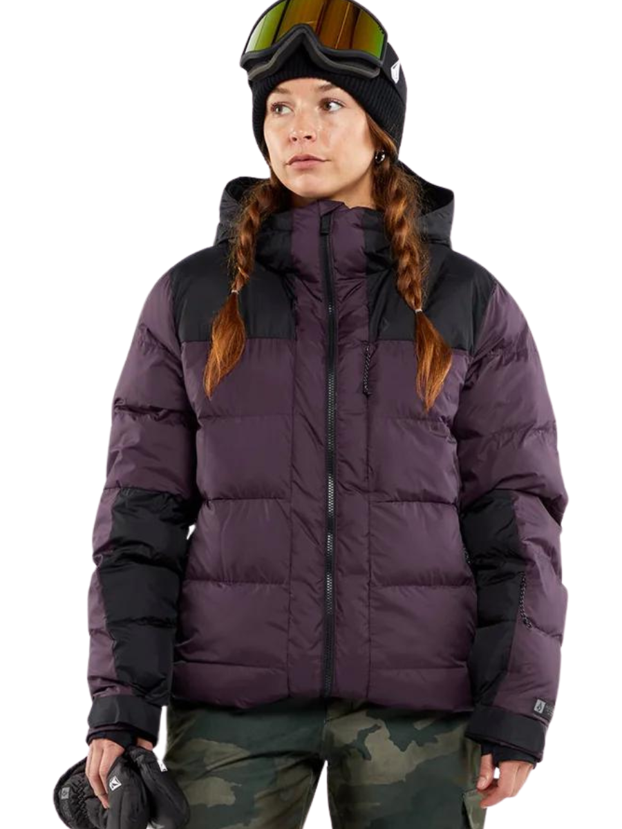 Volcom Puffleup Damen-Snowboardjacke – Brombeere