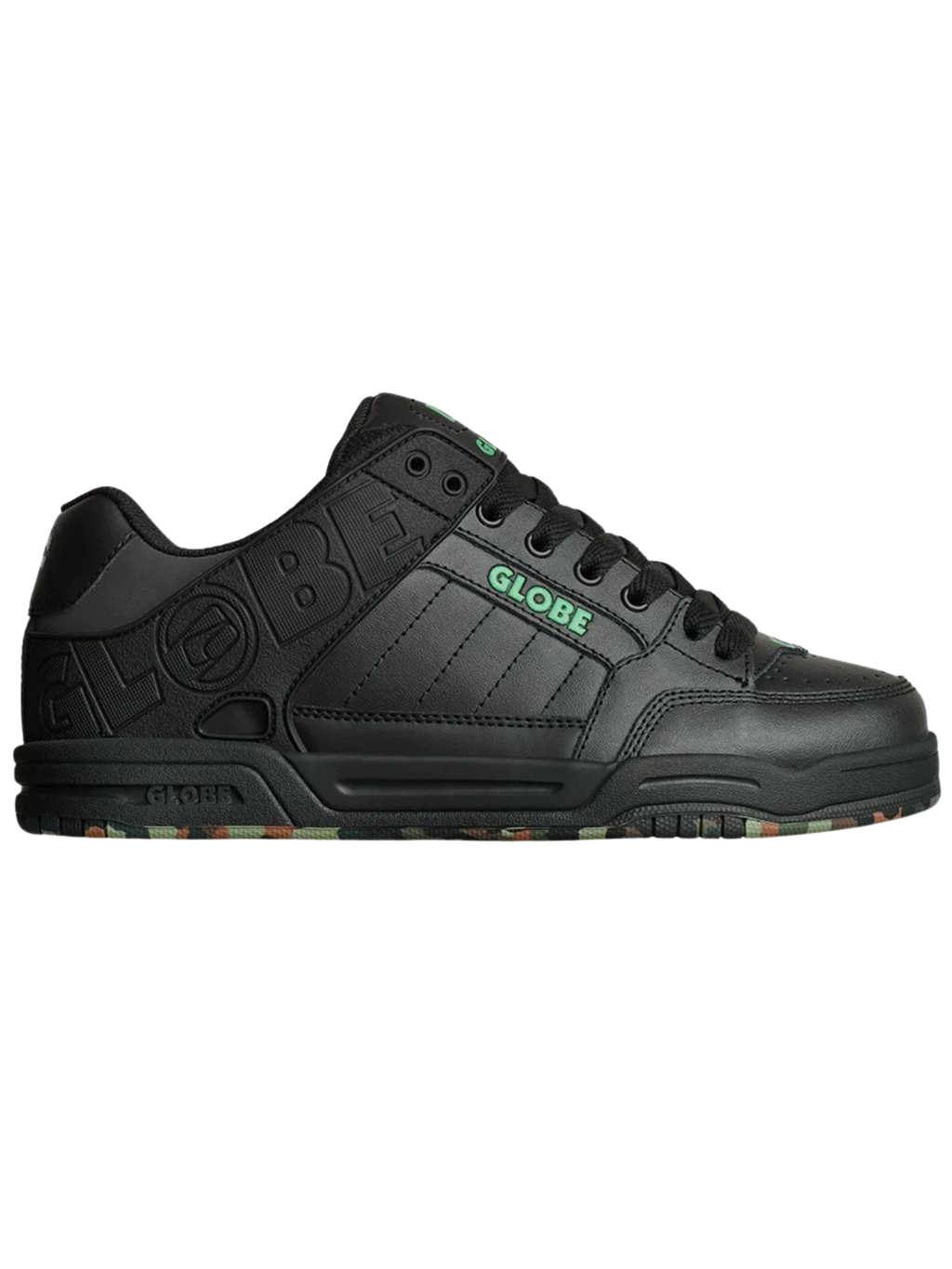 Ténis de Skate Globe Tilt | Black/Green/Mosaic
