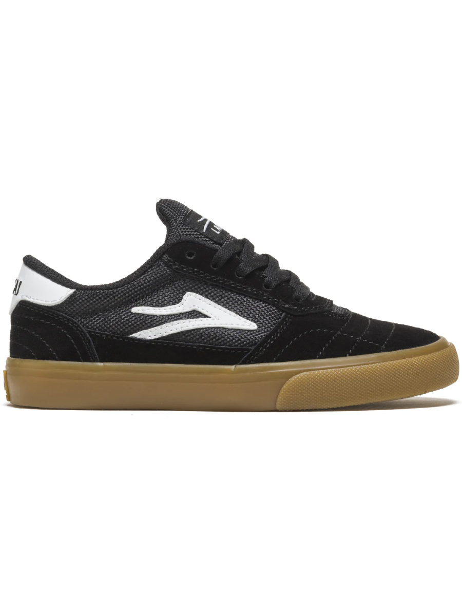 Tênis infantil Lakai Cambridge - Preto/Camurça Gum