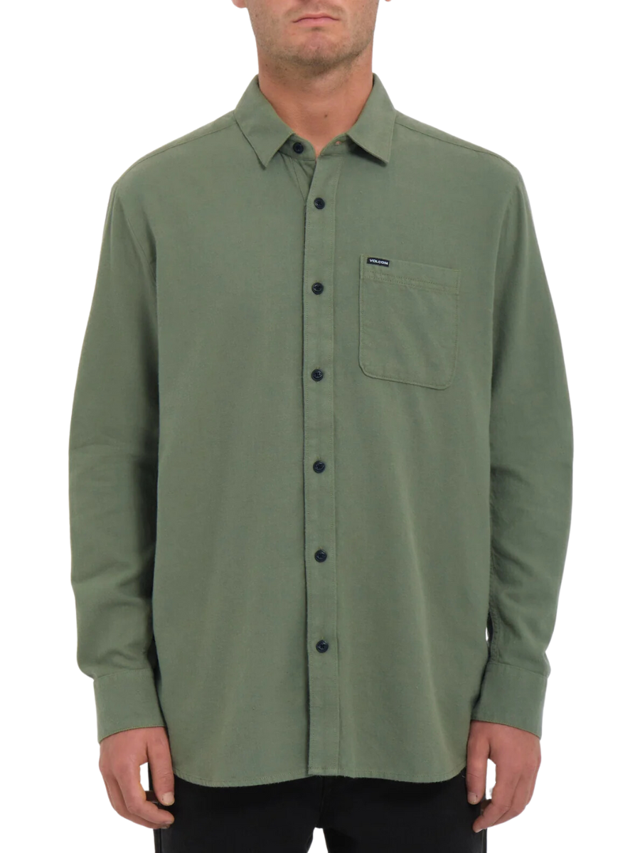 Volcom Caden Solid Langarmshirt – Agave