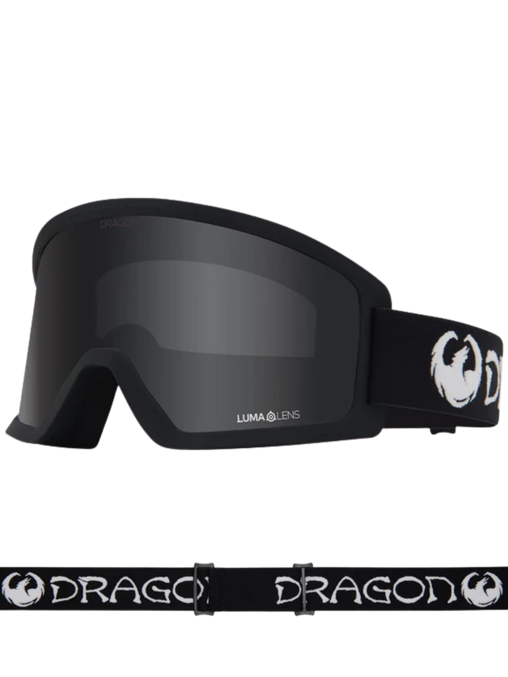 Máscara de snowboard Dragon DX3 L OTG | Classic Black – Lumalens Dark Smoke Lens