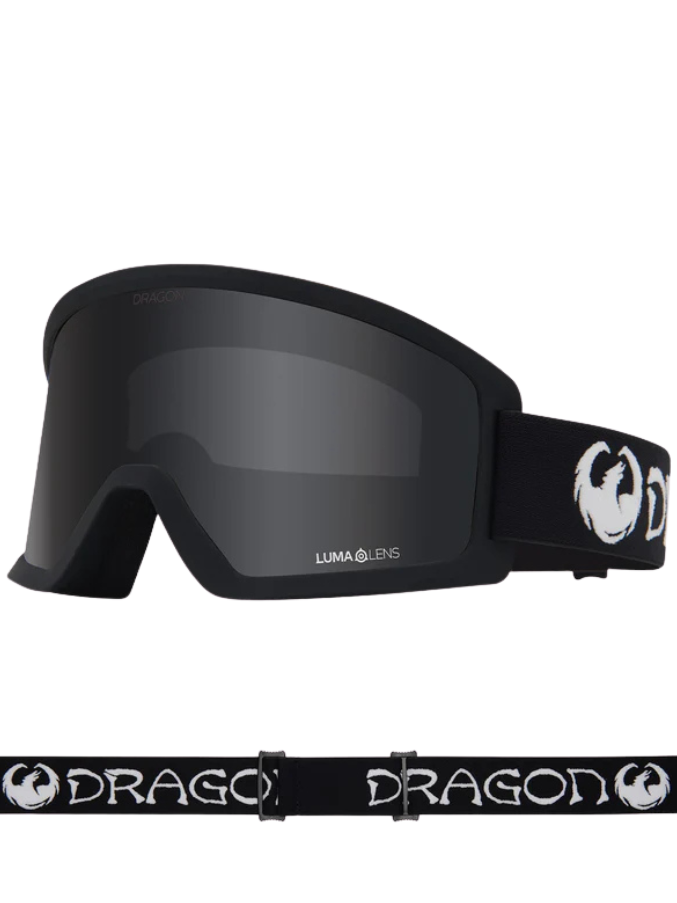 Máscara de snowboard Dragon DX3 L OTG | Classic Black – Lumalens Dark Smoke Lens