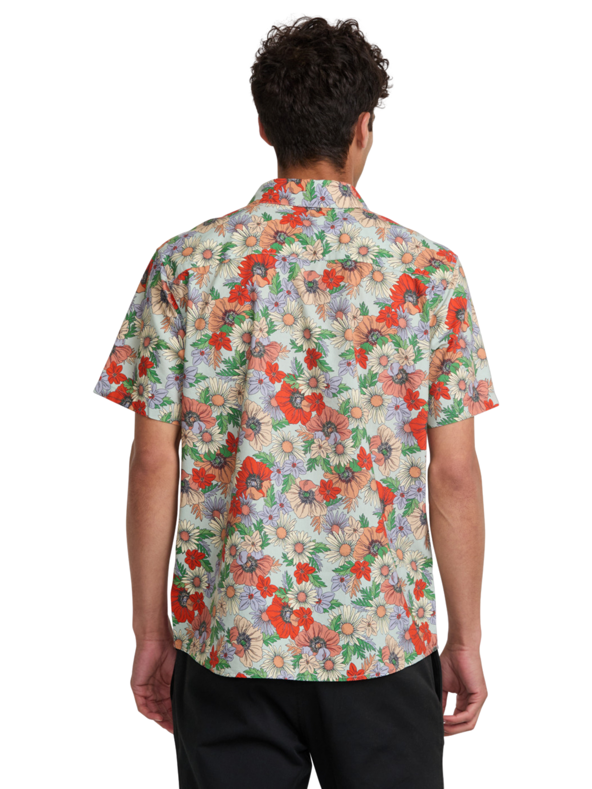 RVCA Botanical Hemd Gr ner Tee