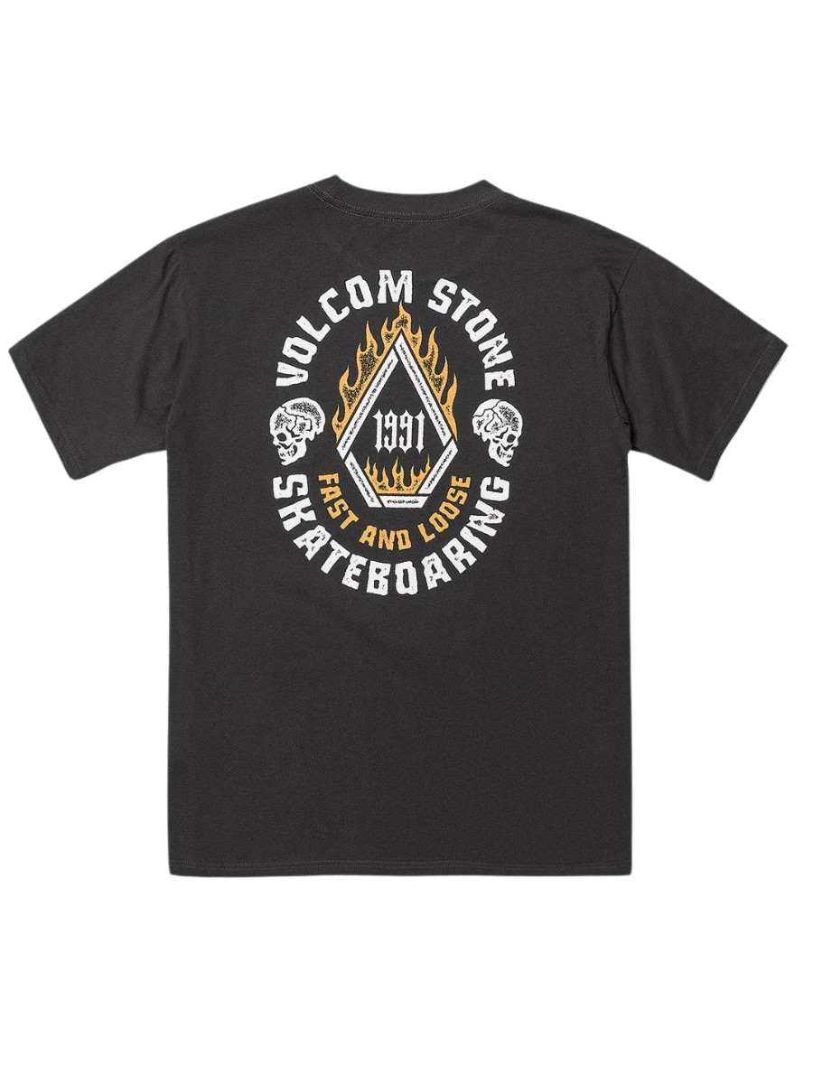 Camiseta Volcom Skate Vitals Fast N Loose - Stealth