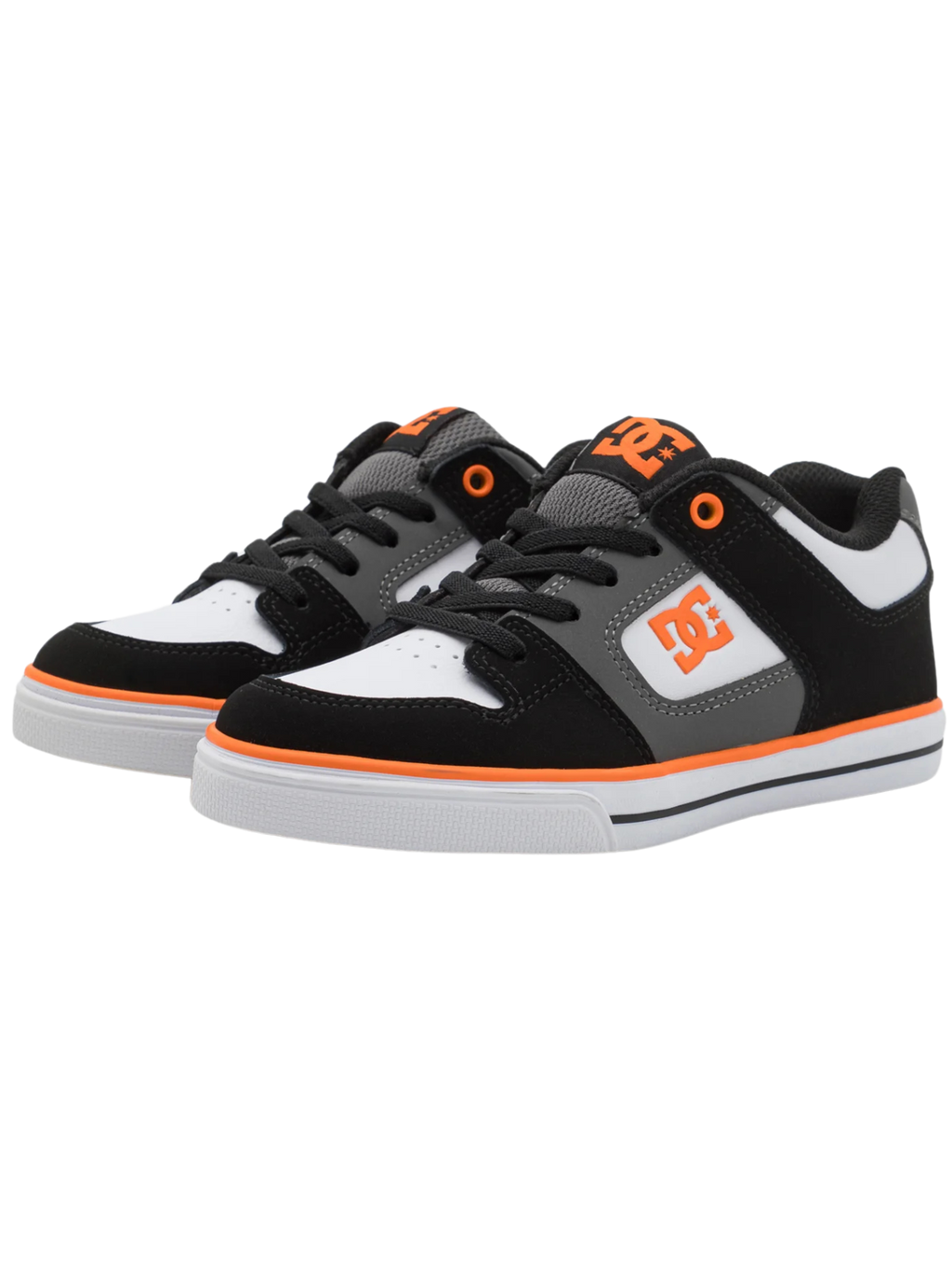 Zapatillas niño DC Shoes Pure Elastic - Black/White/Grey/Orange