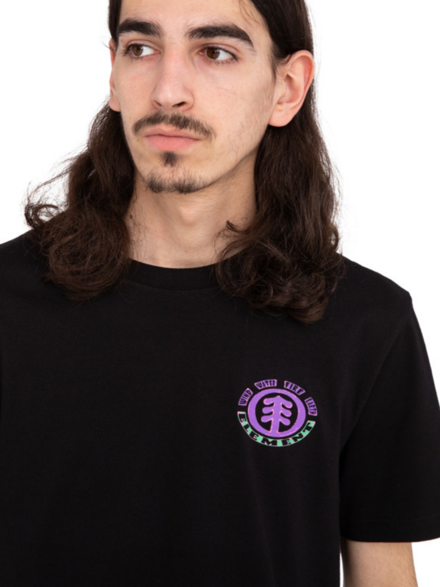 Element Skateboards Sandy Kurzarm-T-Shirt – Flint Black