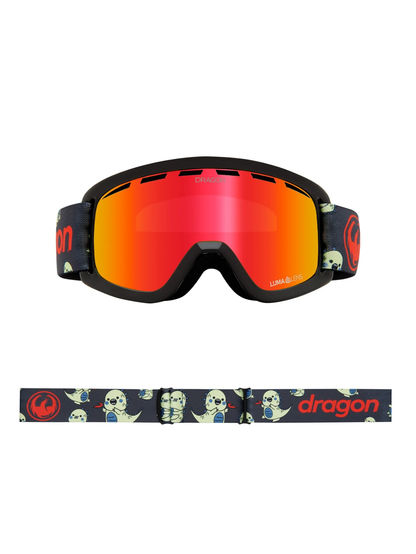 Gafas de ventisca Dragon LIL D - Lil Kaiju Lumalens Red Ionized Lens