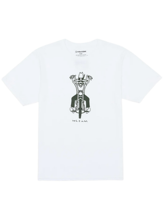 Men's short sleeve t-shirts | Volcom Stone Drifter T-Shirt - White