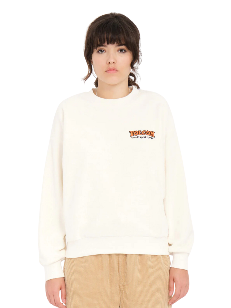 Volcom Too Doo Girl's Sweatshirt - Cloud | Collection_Zalando | Volcom Shop | surfdevils.com