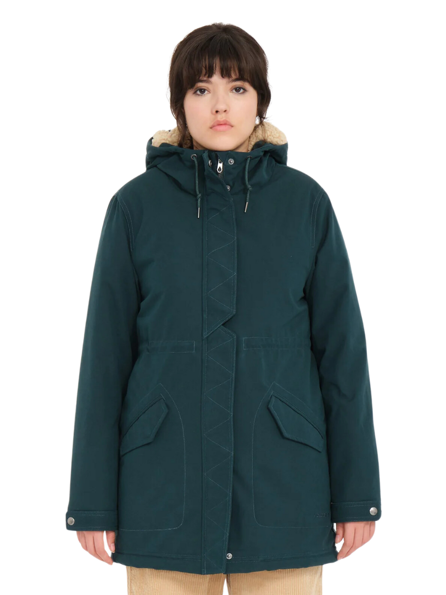 Volcom Less is more 5K Parka pour Femme - Pin Ponderosa | Boutique Volcom | Collection_Zalando | Nouveaux produits | Produits les plus récents | Produits les plus vendus | Vestes femme | surfdevils.com