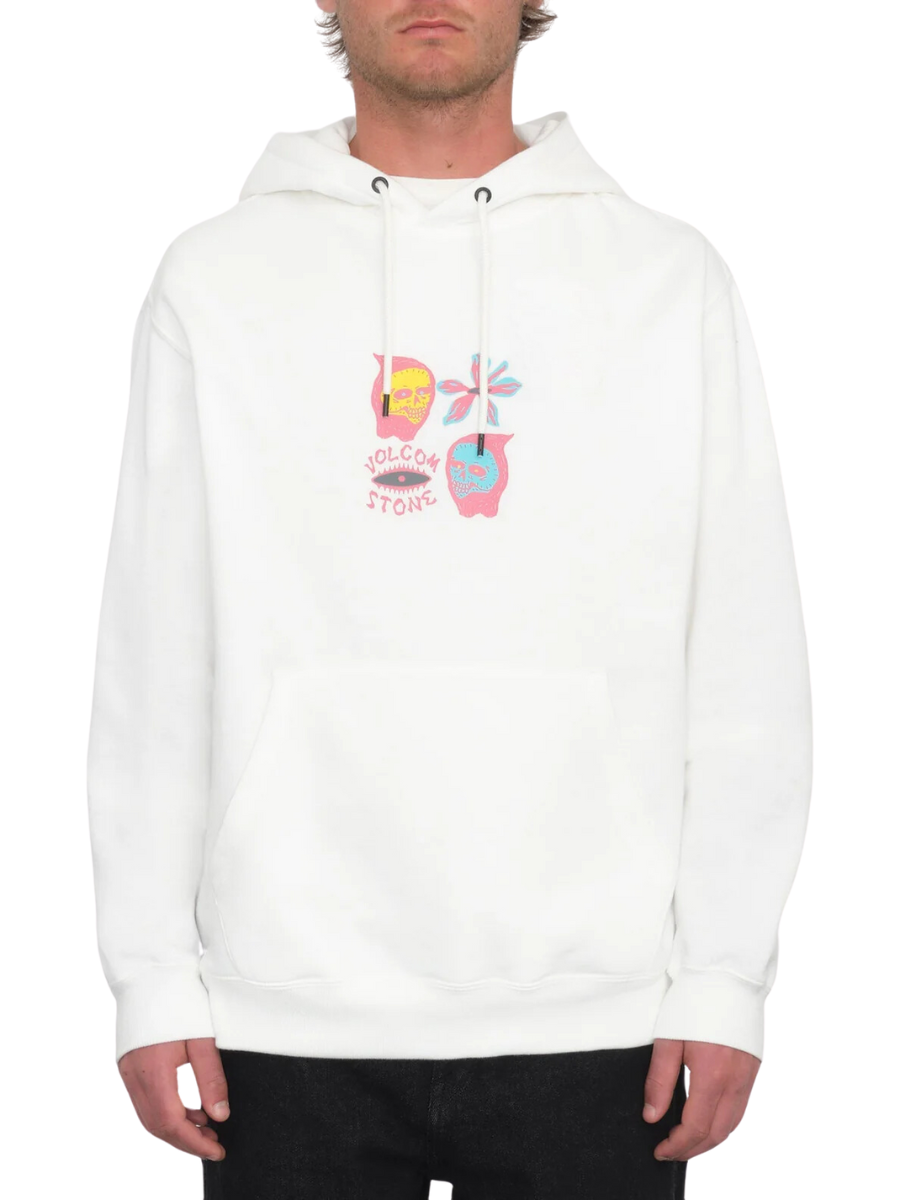 Felpa con cappuccio Volcom Earth Tripper - bianco sporco