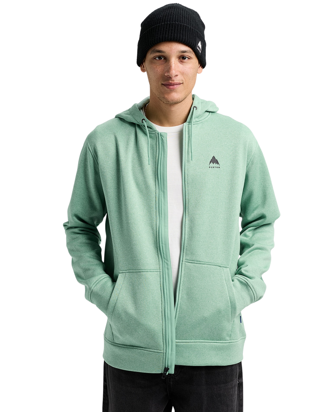 Men’s Burton Oak Full-Zip Hoodie | Soft Sage Heather