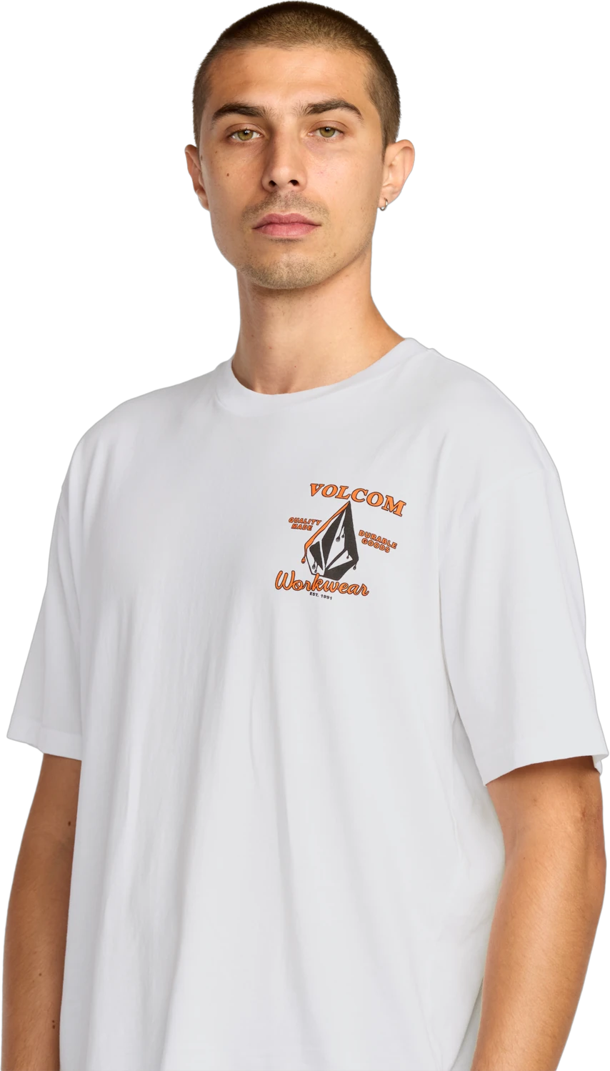 Volcom Enamel camiseta manga corta hombre detail 3 | White
