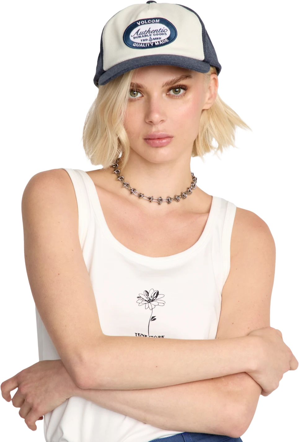 Volcom Mechanicali cap mujer detail 2 | Harbor Blue