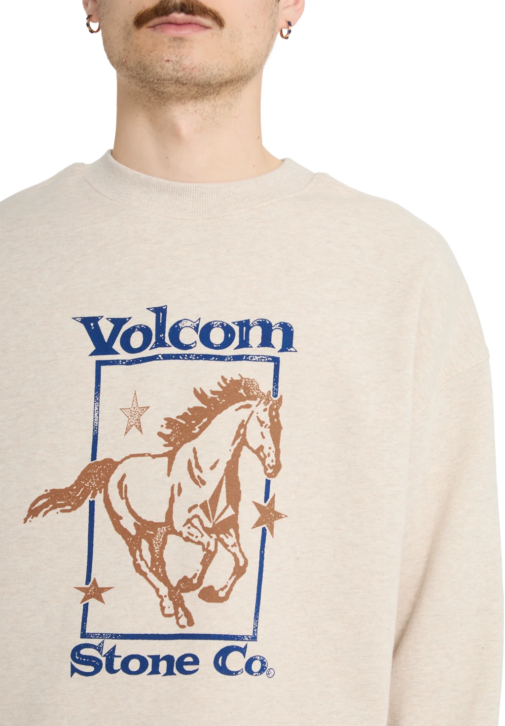 Volcom RECTO VERSO CREW sudadera hombre detail 3 | Dust Heather