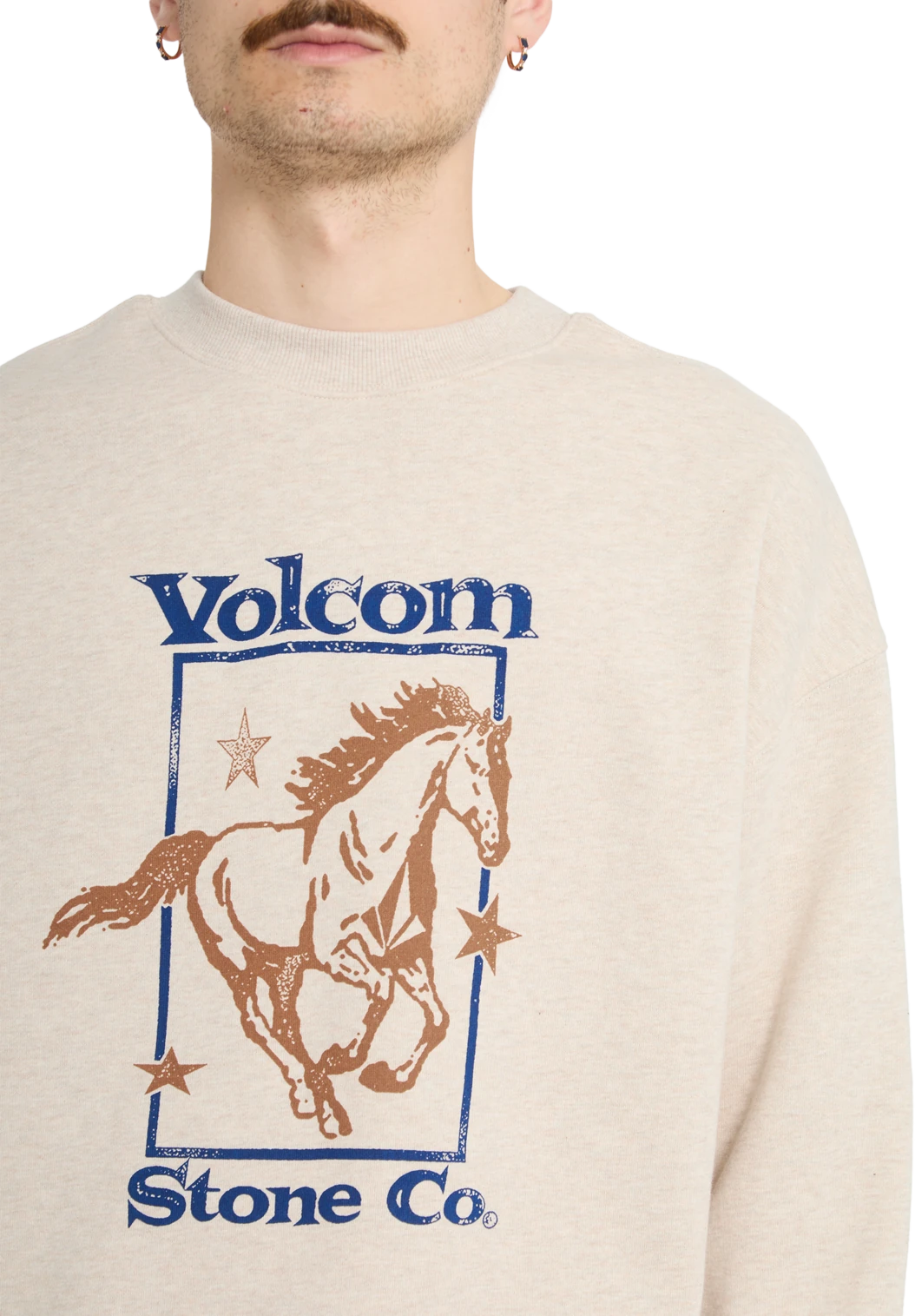 Volcom RECTO VERSO CREW sudadera hombre detail 3 | Dust Heather