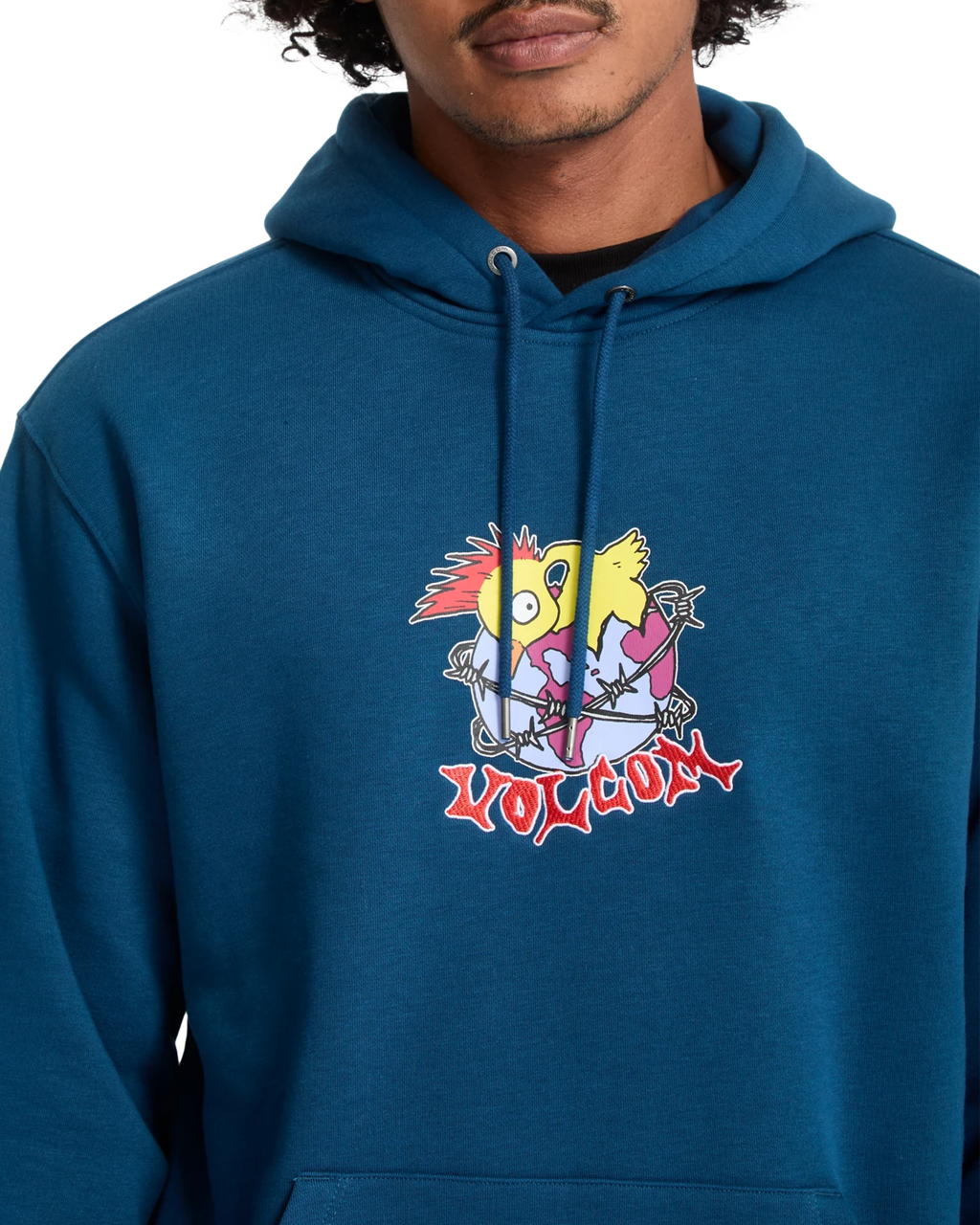 Volcom Noder sudadera con capucha hombre detail 4 | Cosmic Blue