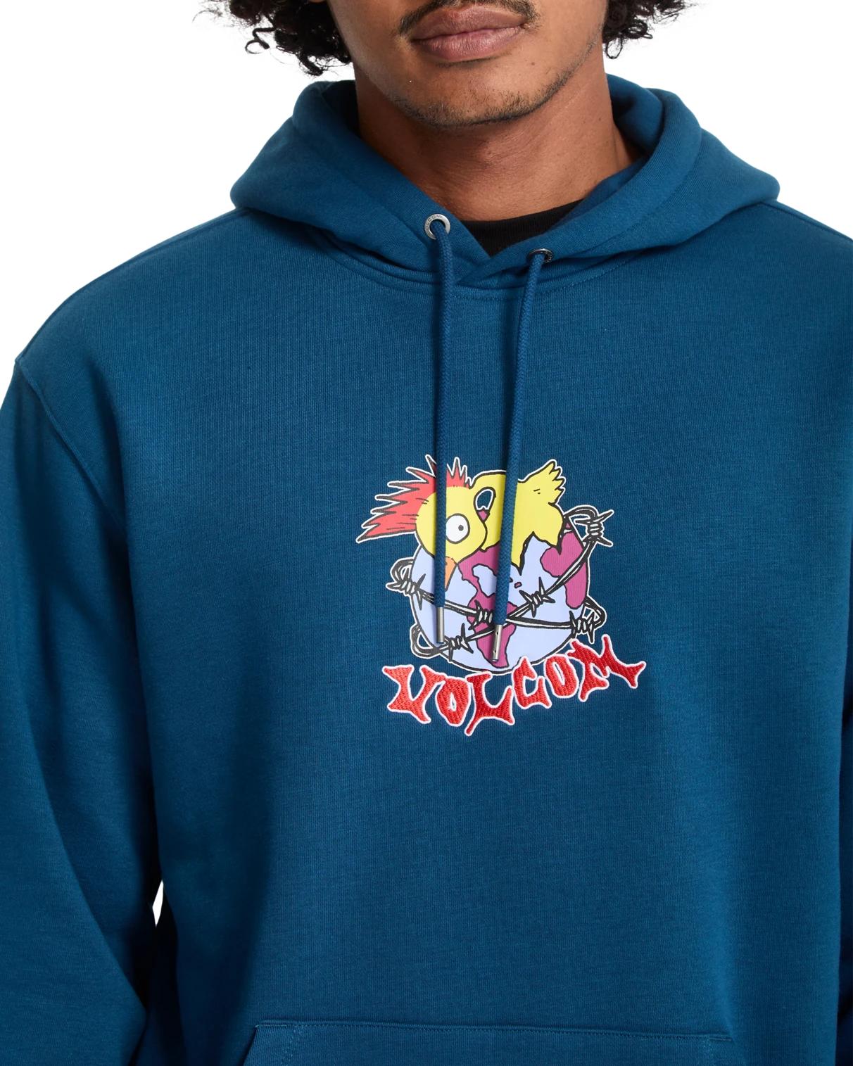 Volcom Noder sudadera con capucha hombre detail 4 | Cosmic Blue