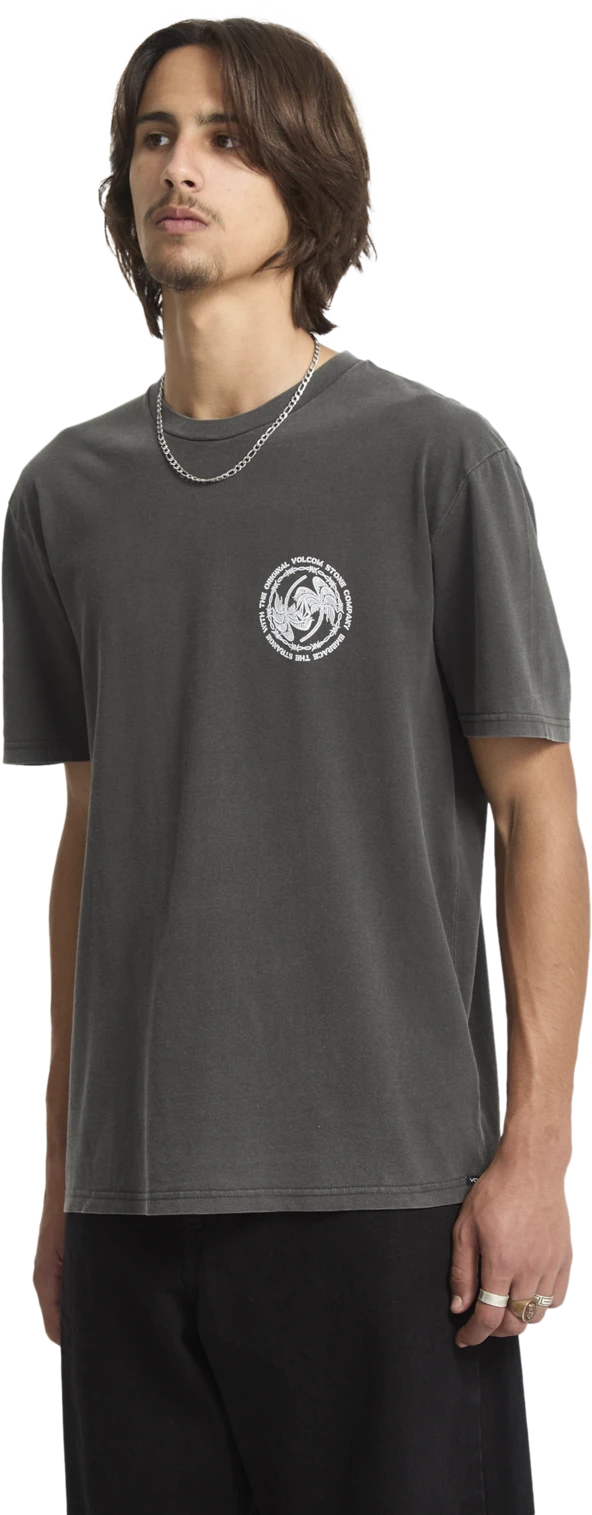Volcom Circlepalm camiseta manga corta hombre detail 6 | Black