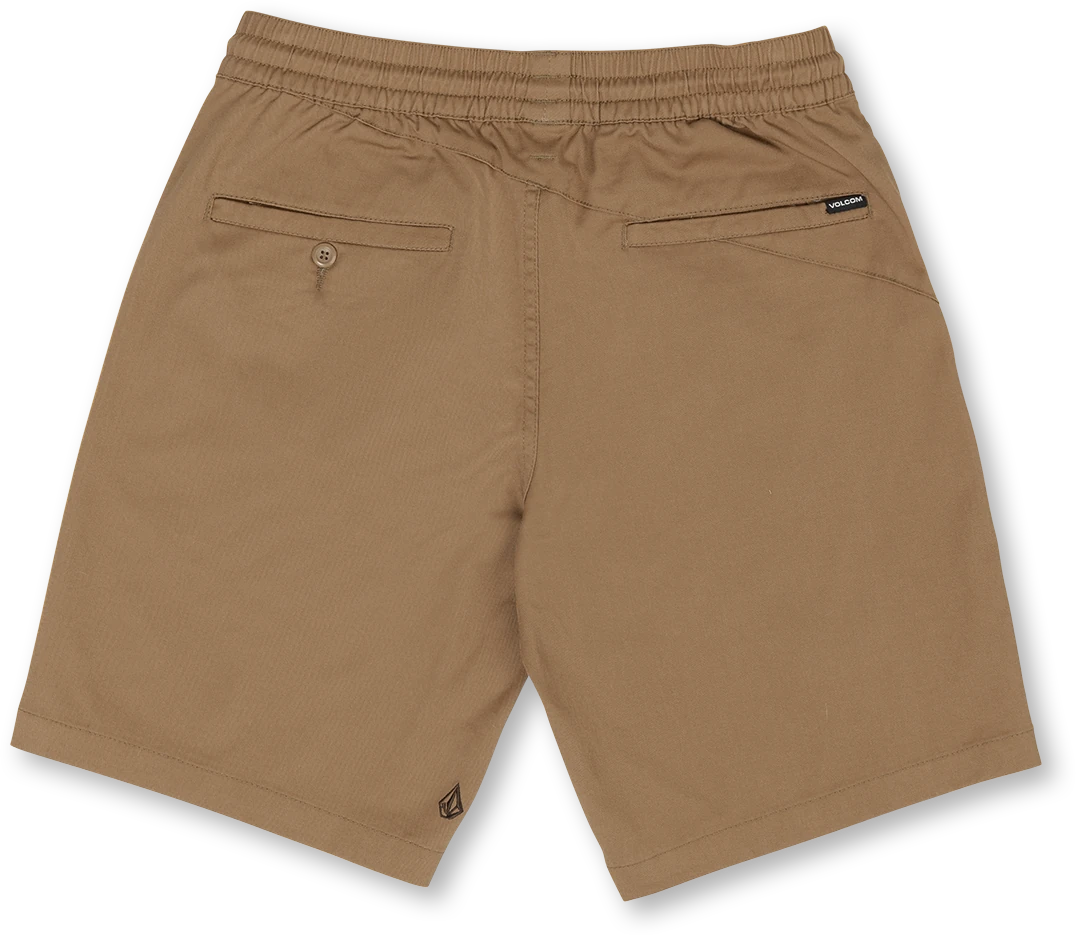 Volcom Frickin EW Short 19 elastic waist short hombre detail 1 | Tobacco