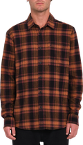 Volcom Baystone Flannel LS camisas hombre | Black