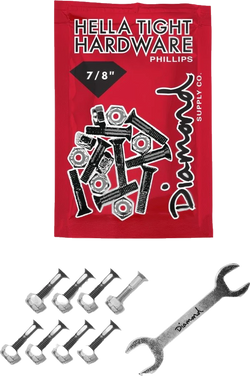 Diamond Diamond Phillips 7/8" Hardware tornillos de skate | Black/Silver