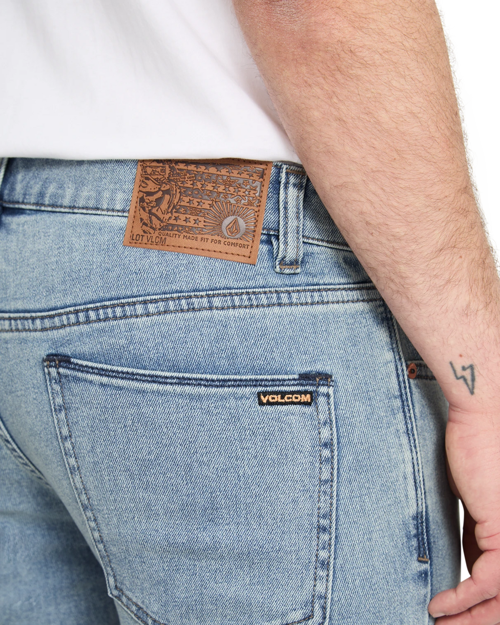 Volcom VORTA DENIM pantalón tejano hombre detail 3 | Dust Bowl Indigo