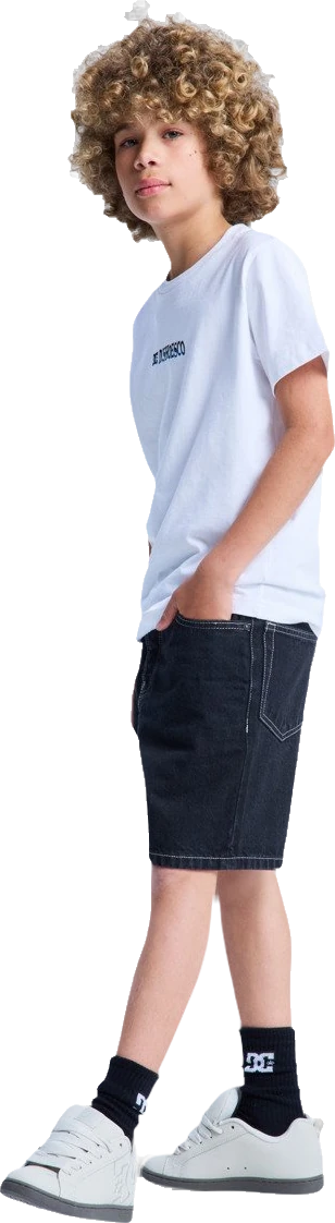 DC Shoes DC Baggy denim short detail 4 | Negro