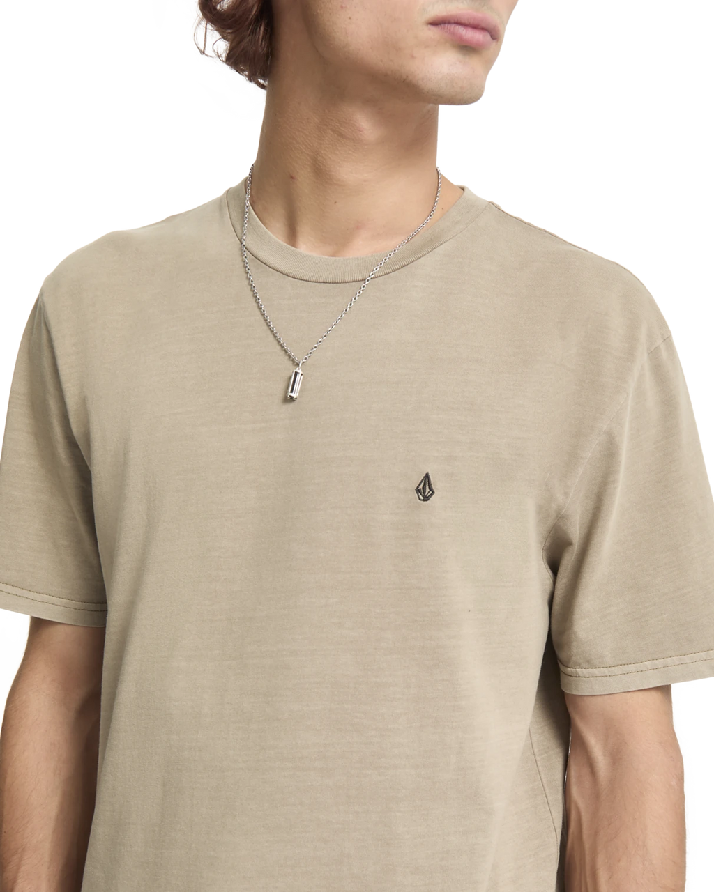 Volcom Solid Stone Emb camiseta manga corta hombre detail 3 | Brindle