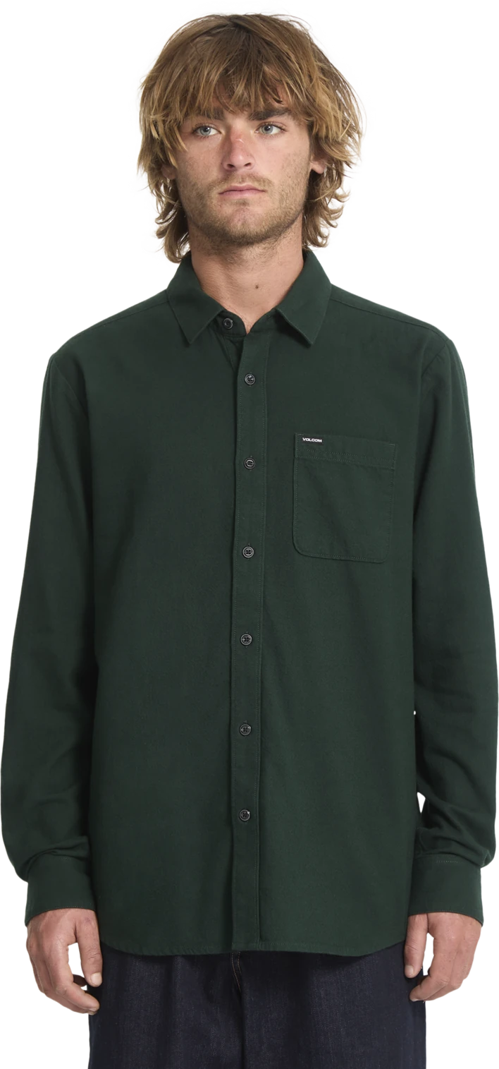 Volcom Caden Solid Shirt camisa manga larga hombre | Scarab