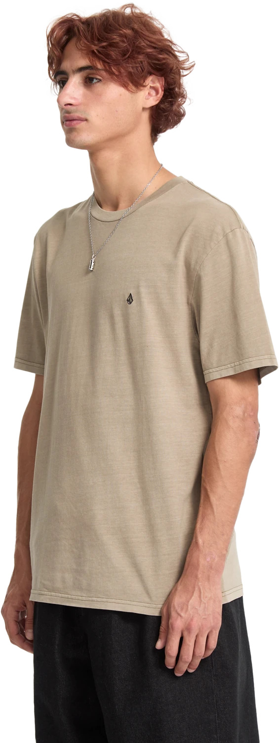 Volcom Solid Stone Emb camiseta manga corta hombre detail 4 | Brindle