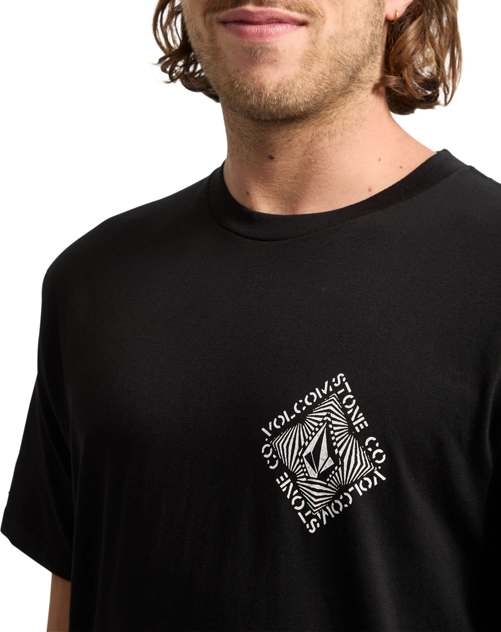 Volcom Obtical camiseta manga corta hombre detail 2 | Black