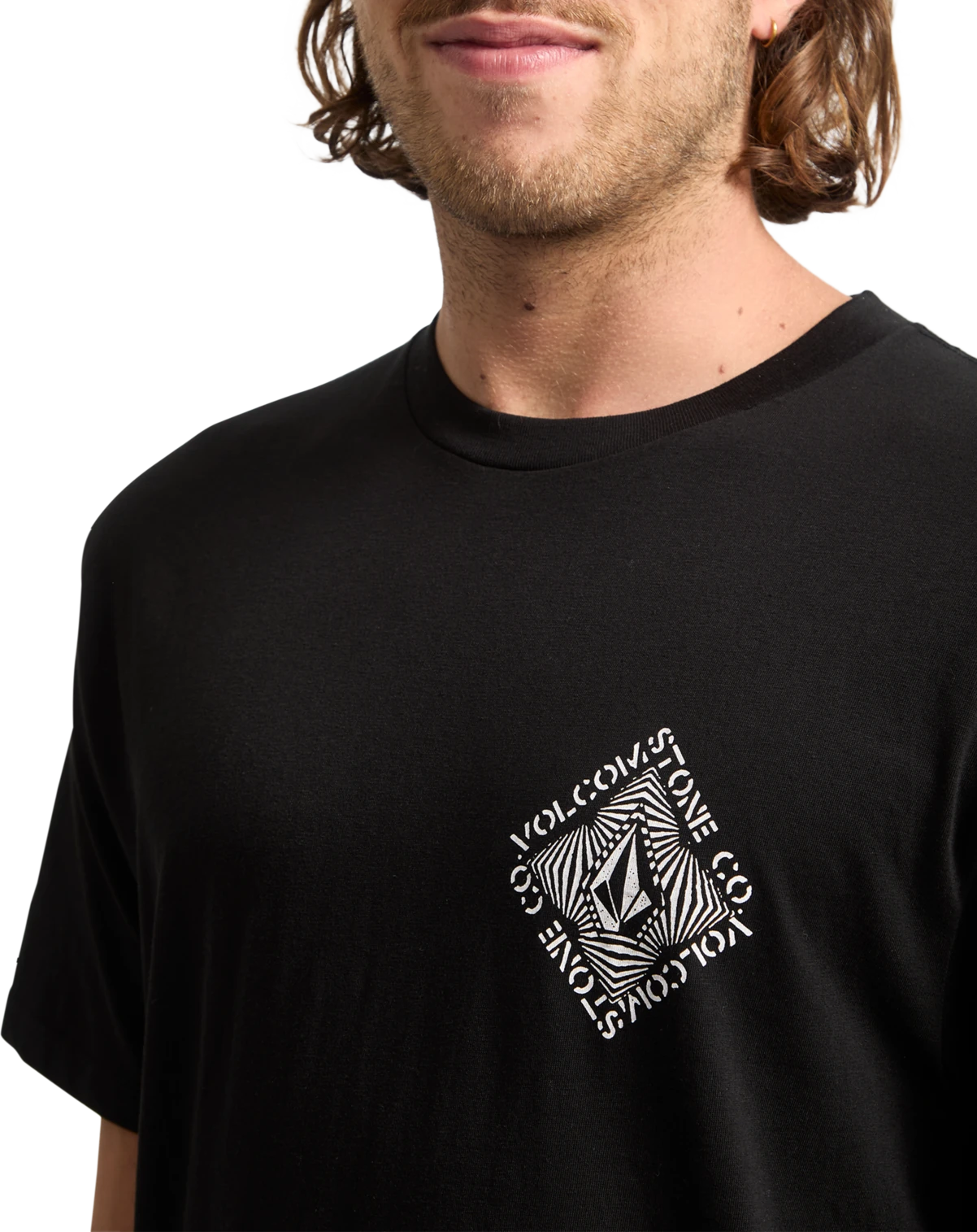 Volcom Obtical camiseta manga corta hombre detail 2 | Black