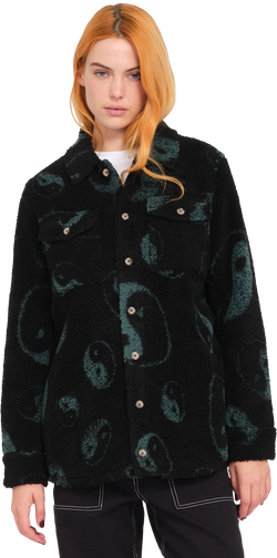 Volcom SILENT SHERPA JACKET chaquetas y abrigos mujer | Black Combo