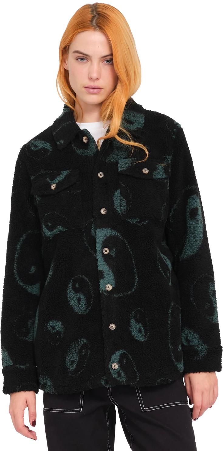 Volcom SILENT SHERPA JACKET chaquetas y abrigos mujer | Black Combo
