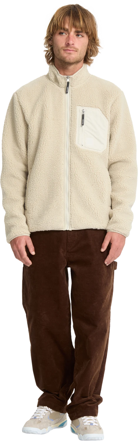 Volcom Muzzer Fuzzar sudadera con cremallera hombre detail 7 | Stone