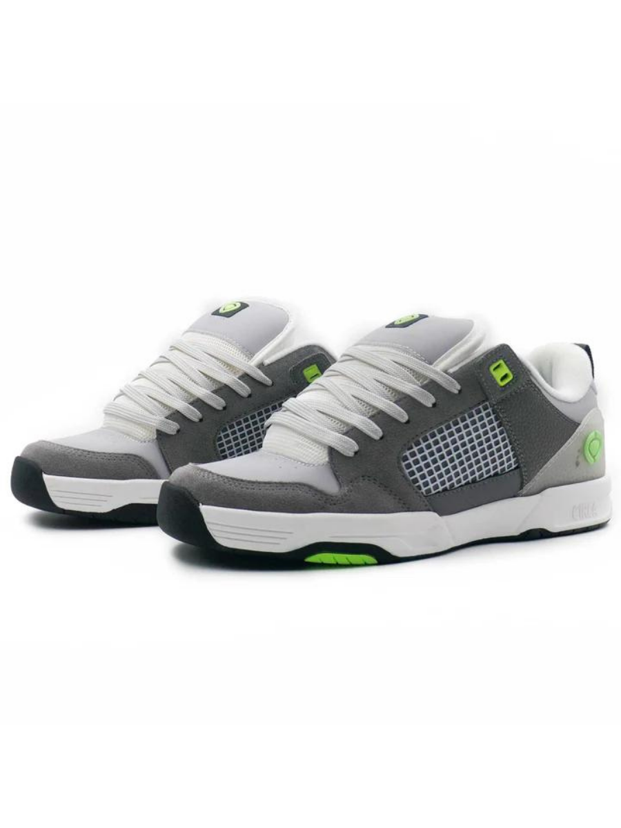 Chaussures de skate Circa Tave TT - Gris/Noir/Vert citron