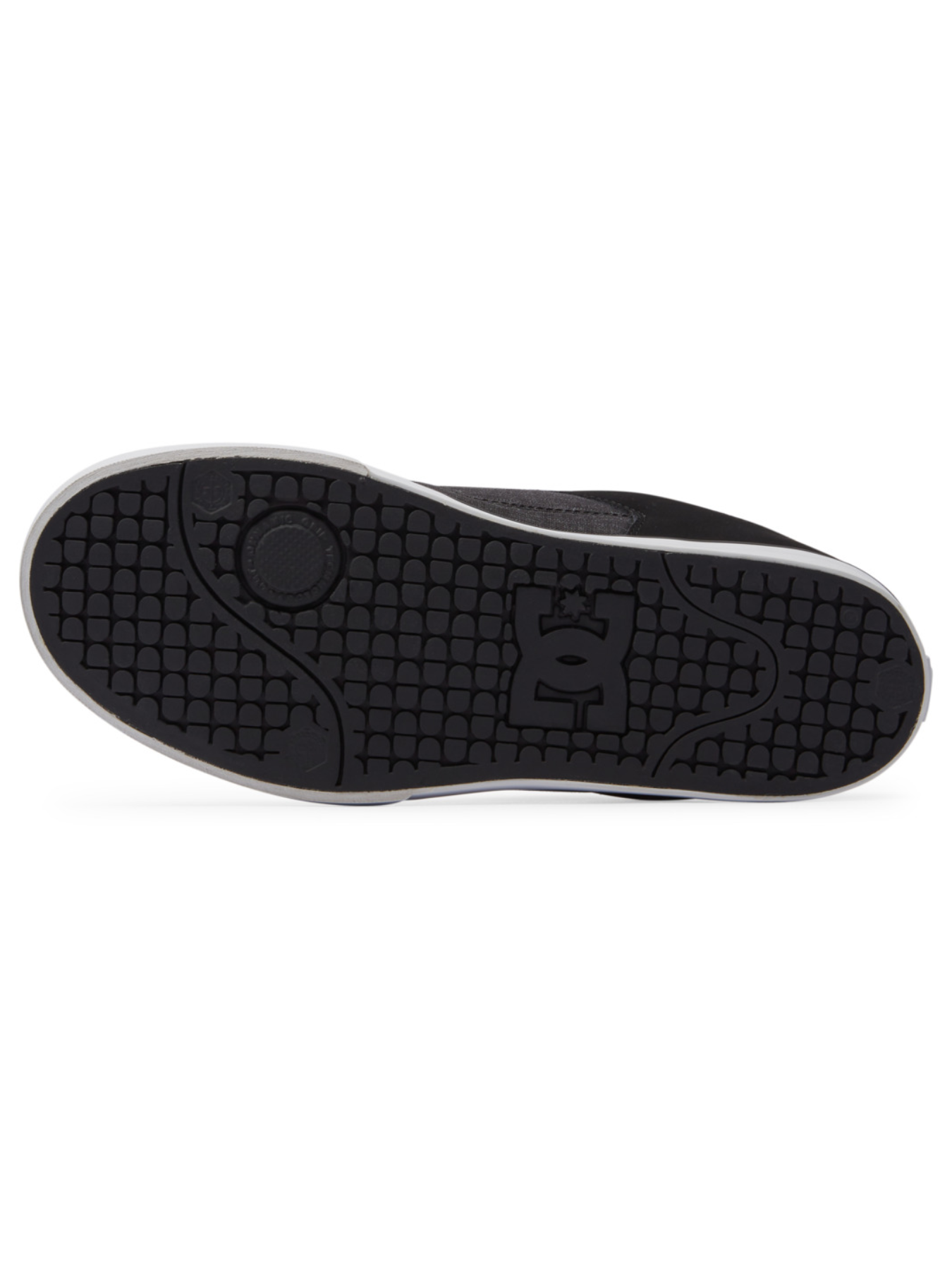 DC Shoes Pure Tênis - Preto/Branco/Battleship