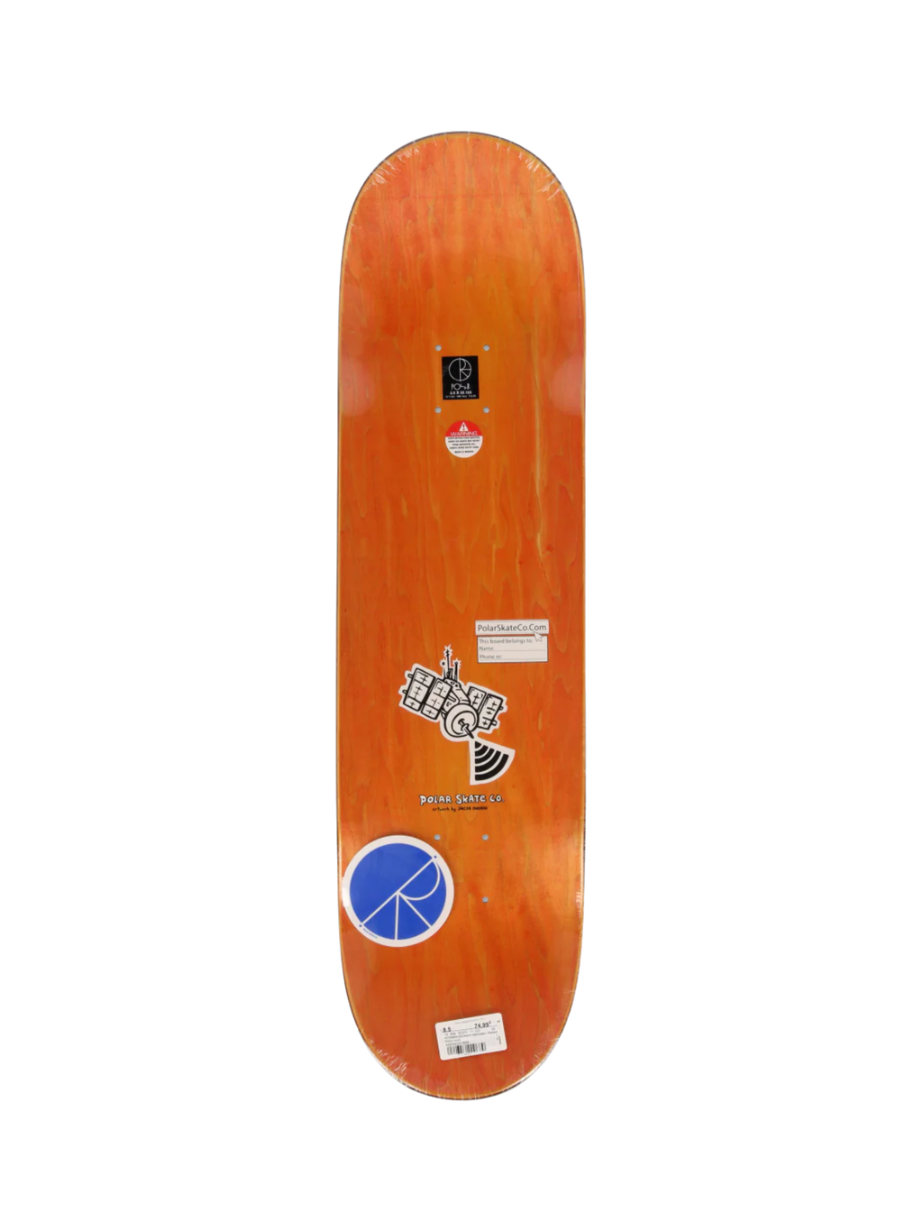 Polar Aaron Herrington Planet Herrington Wheel Wells 8.25" Skateboard Deck