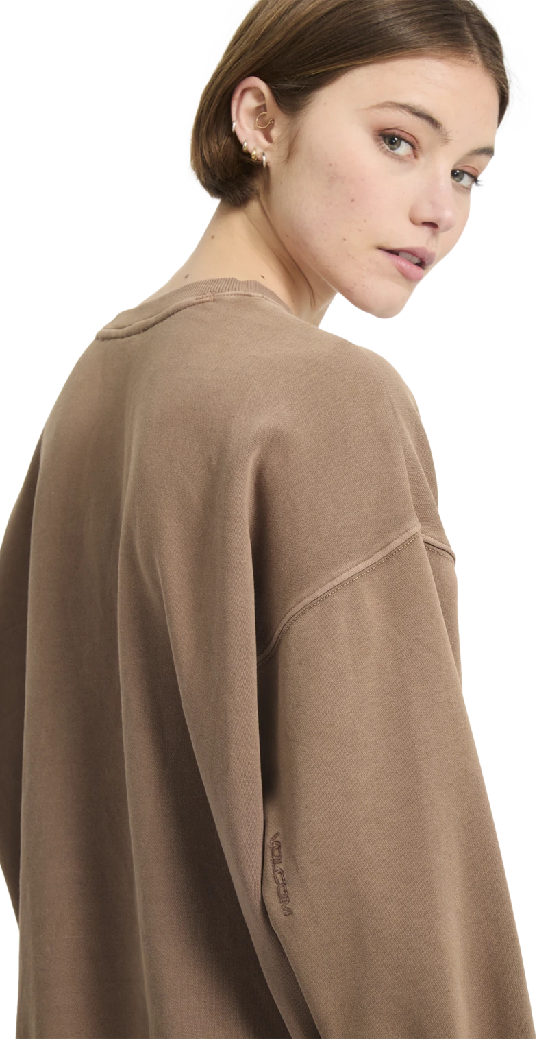 Volcom STONE SOFT CREW sudadera mujer detail 4 | Pale Khaki