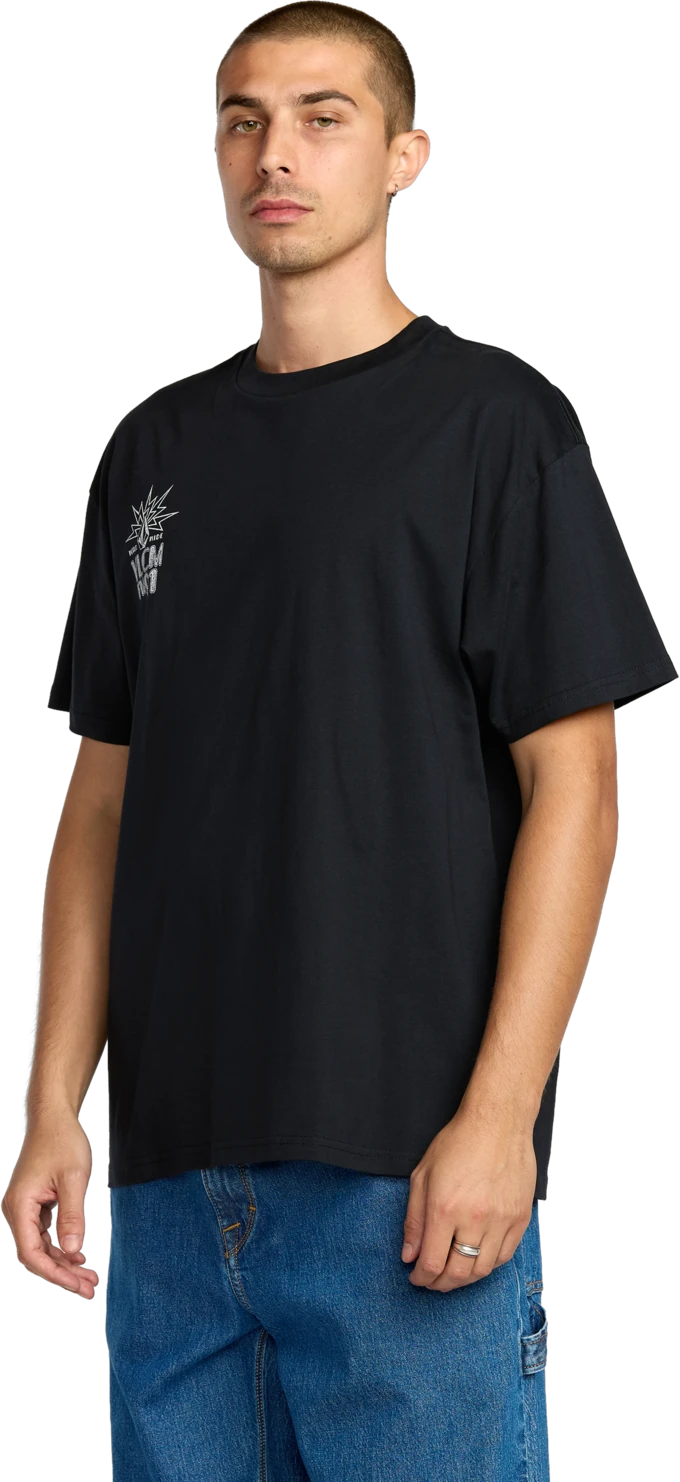 Volcom Tune In camiseta manga corta hombre detail 2 | Antique Black