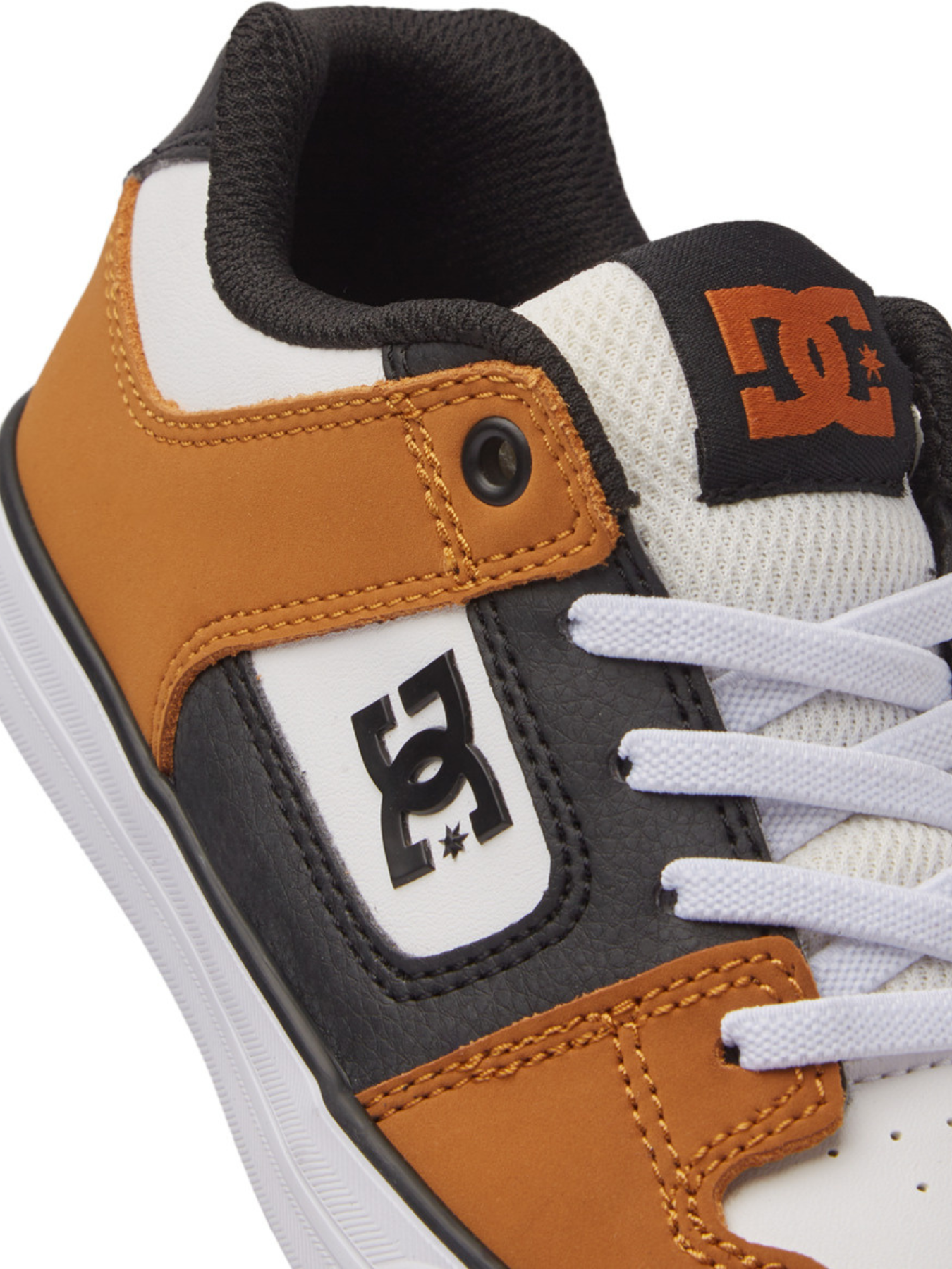 DC Shoes Pure Elastic Tênis infantil - Trigo/Branco