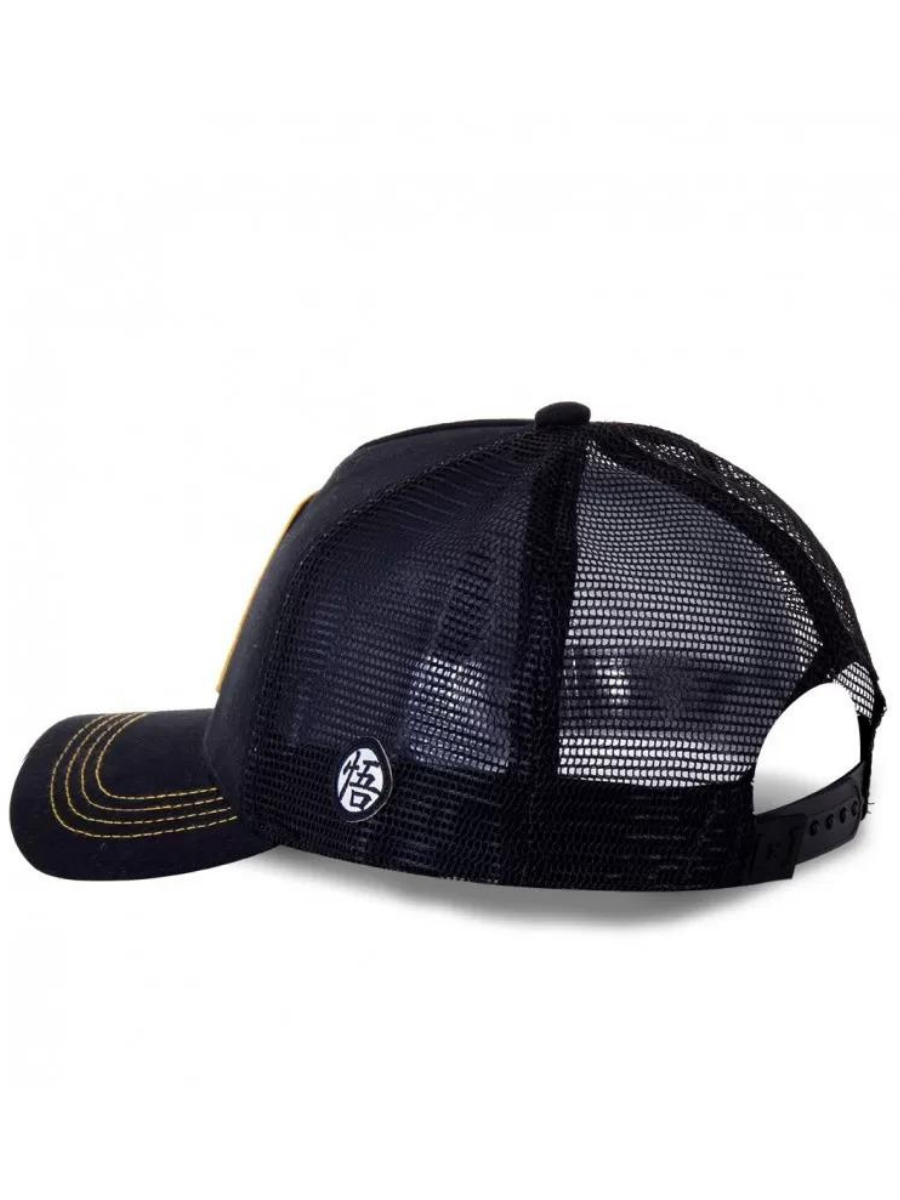 Gorra Trucker Capslab x Dragon Ball Z (Goku Saiyen) - Negro | surfdevils.com